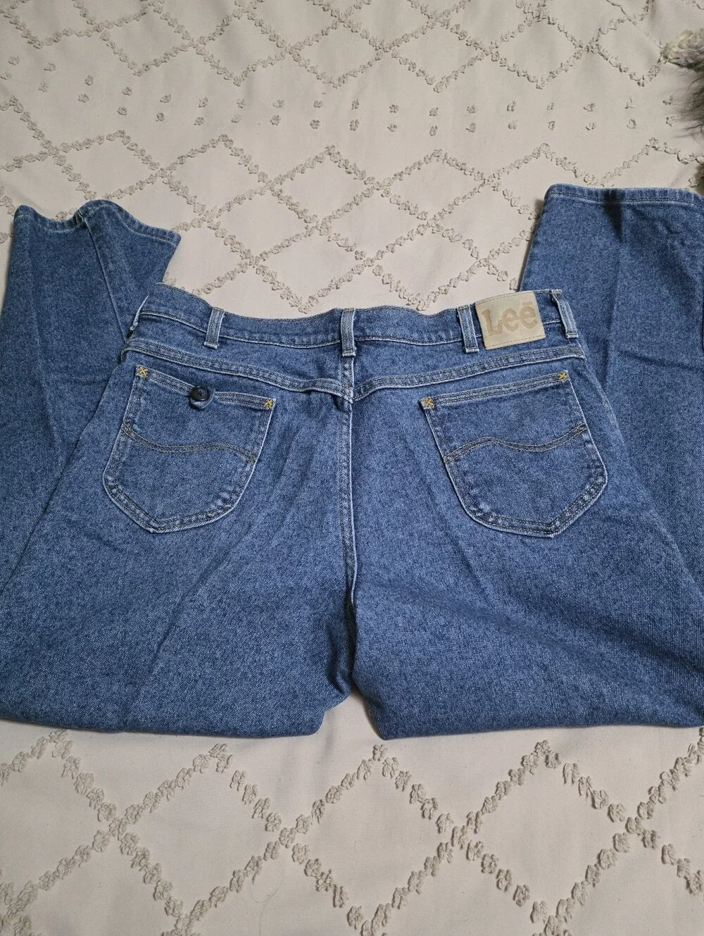 Mens LEE Jeans Size 40x30 - Buttons Added